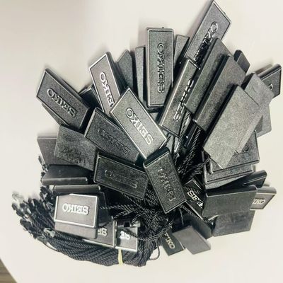 A prova di tempo 3 pollici Black Hang Tag String Swing Tag Thread 100pcs