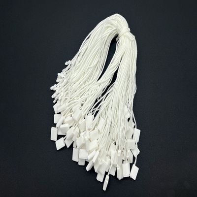 Stringa di fissaggio in nylon bianco, plastica, rettangolare