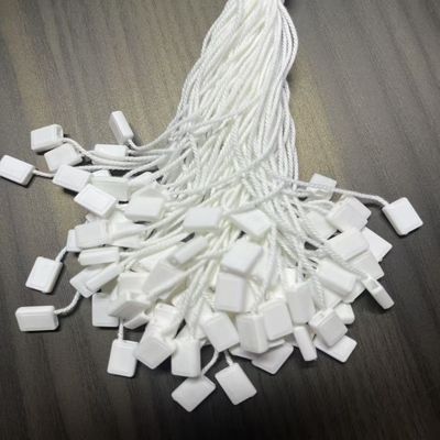 Stringa di fissaggio in nylon bianco, plastica, rettangolare