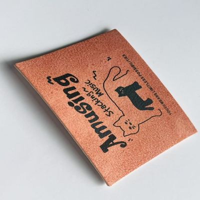 Giubbotti personalizzati Etichetta di pelle Logo di marca rettangolare Per articoli a spillo