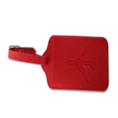 Borsa rossa per fare gli accessori tag di pelle personalizzato