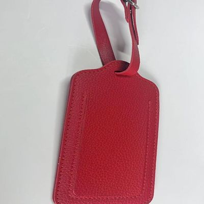 Borsa rossa per fare gli accessori tag di pelle personalizzato