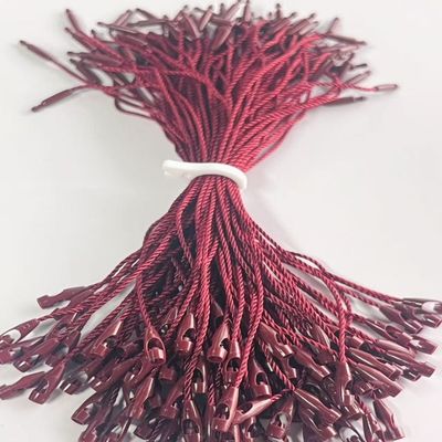 Borgoña ABS poliestere nylon tag fissanti loop pendente a forma di proiettile