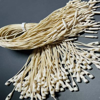 Prodotto OEM a sfera intessuto di tessuto di nylon per bloccaggio Tag di fissaggio Beige