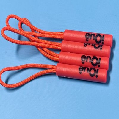 Incrustabile giubbotto di plastica arancione corda oscillante zipper tiratore per vestiti