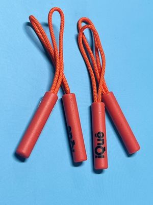 Incrustabile giubbotto di plastica arancione corda oscillante zipper tiratore per vestiti