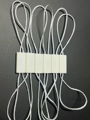 Rettangolo Poliestere Snap Lock Plastico Tag Fastener Bianco Eco Friendly