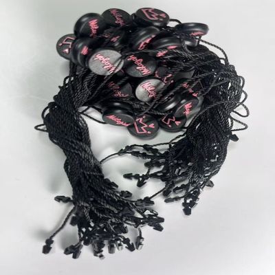 Adatta a misura Elastico annodato Nero Tag Hang String Cord Accessori personalizzati