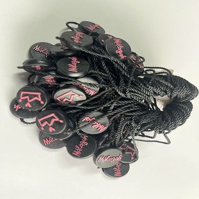 Adatta a misura Elastico annodato Nero Tag Hang String Cord Accessori personalizzati