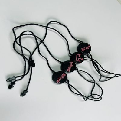 Adatta a misura Elastico annodato Nero Tag Hang String Cord Accessori personalizzati