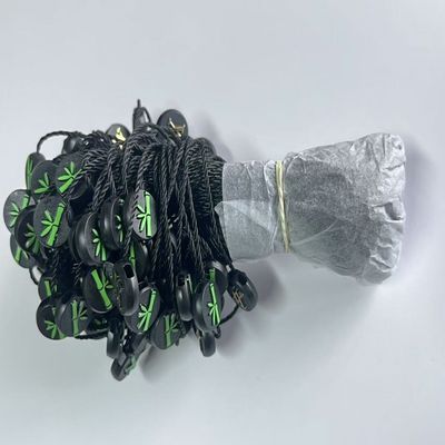 Indumenti appesi Swing Tag di plastica String Fasteners Nero Leggera
