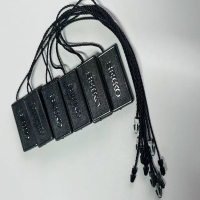 A prova di tempo 3 pollici Black Hang Tag String Swing Tag Thread 100pcs