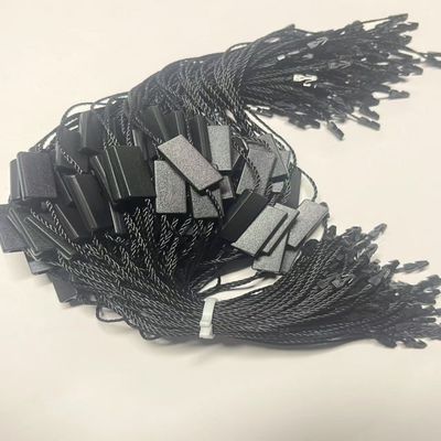 Swing flessibile su misura Black Hang Tag String For Clothing Garment