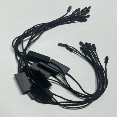 Swing flessibile su misura Black Hang Tag String For Clothing Garment