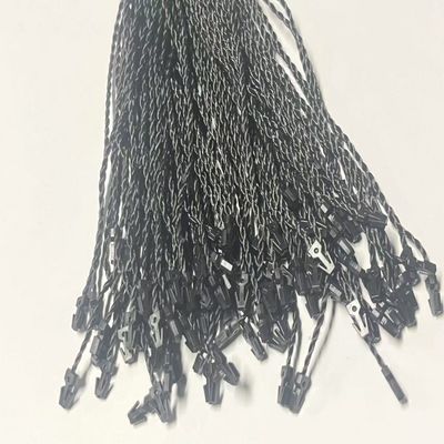 ODM 7 pollici rettangolare nero etichetta di plastica fissanti stringa flessibile