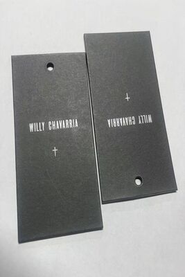 Snap Lock Style Custom Clothing Hang Tags Round Design Suitable for Clothing Labels and Product Information Display