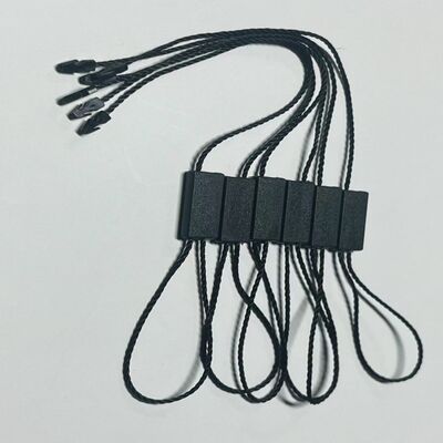 Customized Flexible Swing Black Hang Tag String For Clothing Garment