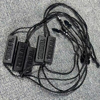 Black Flexible Garment Swing Tags Customizable Durable Apparel Labels Perfect for Clothing Industry Enhancing Visibility