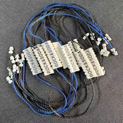 Embossed Plastic Tag Fastener Featuring Adjustable Rope Length Ideal for Secure Tagging Solutions in Various Industries
