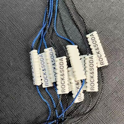 Embossed Plastic Tag Fastener Featuring Adjustable Rope Length Ideal for Secure Tagging Solutions in Various Industries