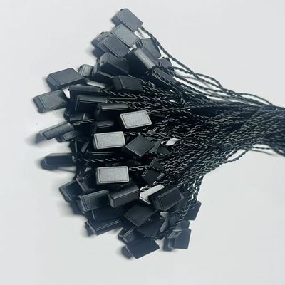 ODM 7 pollici rettangolare nero etichetta di plastica fissanti stringa flessibile