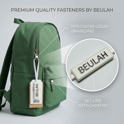 Etichetta del logo in rilievo Snap Lock Pin Loop Fastener di plastica Hang Tag con stringa