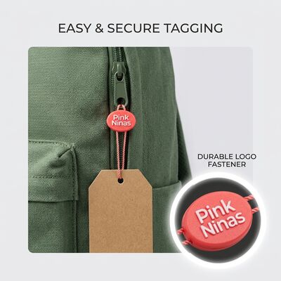 OEM in grandi quantità Plastico Fastener Hang Tags Con Snap Lock Pins E Loops di sicurezza