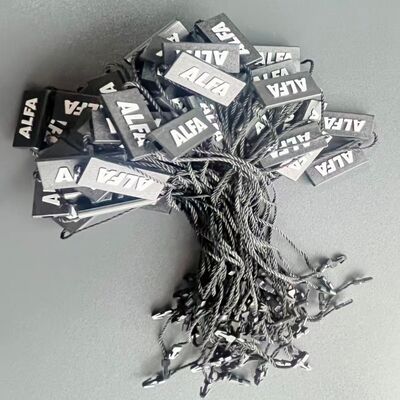 Tag di appesa Stile String Black Hang Tag 0.1 once Materiale leggero e forte per l'etichettatura dell'abbigliamento e delle etichette dei prodotti
